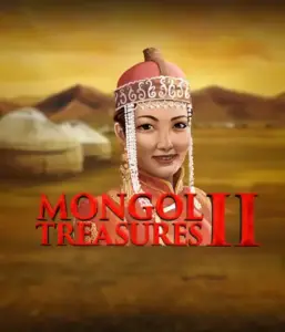 Explore the captivating heritage of Mongolia with the Mongol Treasures 2 game by Endorphina, featuring a graceful Mongolian woman adorned in traditional attire against a golden Mongolian steppe backdrop. This image evokes the beauty of Mongolian tradition, providing a memorable gaming experience. 