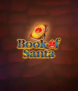 Celebrate the holiday spirit with the Book of Santa game by Endorphina, highlighting an elegant golden book adorned with Santa's iconic symbol. This graphic conveys the charm and joy of Christmas, set against a softly glowing red background. Ideal for those who love Christmas-themed slots, offering a delightful adventure. 